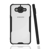 Samsung Galaxy J7 Kılıf Platin Silikon - Siyah thumbnail 1