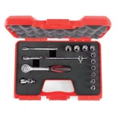 İzeltaş 1107006015 1/4" Altı Köşe Lokma Anahtar Takımı 15 Parça thumbnail 1