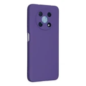 Huawei Nova Y90 Kılıf Nano İçi Kadife Silikon - Mor thumbnail 2