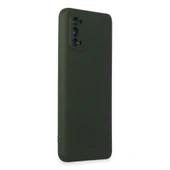 Realme 7 Pro Kılıf Nano İçi Kadife Silikon - Koyu Yeşil thumbnail 2