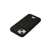 İphone 14 Plus Kılıf Kelvin Kartvizitli Silikon - Siyah thumbnail 5