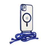 İphone 11 Kılıf Divo Lazer Askılı Magsafe Kapak - Mavi thumbnail 2