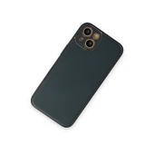 İphone 14 Plus Kılıf Coco Deri Silikon Kapak - Yeşil thumbnail 2