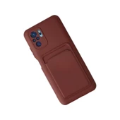 Xiaomi Redmi Note 10s Kılıf Kelvin Kartvizitli Silikon - Bordo thumbnail 3