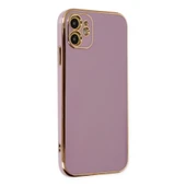 İphone 12 Kılıf Volet Silikon - Mor thumbnail 1