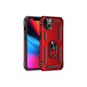 İphone 14 Plus Kılıf Sofya Yüzüklü Silikon Kapak - Kırmızı thumbnail 1