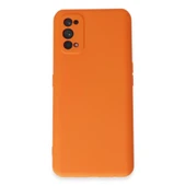Realme 7 Pro Kılıf Nano İçi Kadife Silikon - Turuncu thumbnail 1