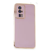 Xiaomi Poco F5 Pro Kılıf Volet Silikon - Mor thumbnail 1