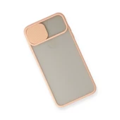 İphone X Kılıf Palm Buzlu Kamera Sürgülü Silikon - Pembe thumbnail 3