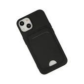 İphone 14 Plus Kılıf Kelvin Kartvizitli Silikon - Siyah thumbnail 3