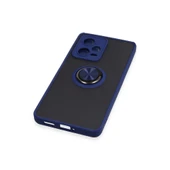 Xiaomi Redmi Note 12 Pro 5g Kılıf Montreal Yüzüklü Silikon Kapak - Lacivert thumbnail 5