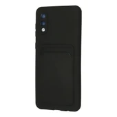 Samsung Galaxy A02 Kılıf Kelvin Kartvizitli Silikon - Siyah thumbnail 3