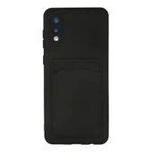 Samsung Galaxy A02 Kılıf Kelvin Kartvizitli Silikon - Siyah thumbnail 1