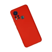 İnfinix Hot 11s Kılıf Nano İçi Kadife Silikon - Kırmızı thumbnail 3