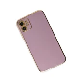 İphone 12 Kılıf Volet Silikon - Mor thumbnail 3