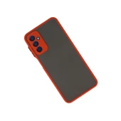 Samsung Galaxy M13 Kılıf Montreal Silikon Kapak - Kırmızı thumbnail 3