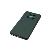 Huawei Nova Y90 Kılıf Nano İçi Kadife Silikon - Koyu Yeşil thumbnail 4