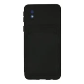 Samsung Galaxy A01 Core Kılıf Kelvin Kartvizitli Silikon - Siyah thumbnail 1