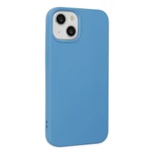 İphone 14 Plus Kılıf Nano İçi Kadife Silikon - Mavi thumbnail 2