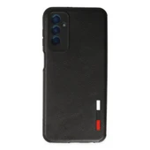 Samsung Galaxy M13 Kılıf Loop Deri Silikon - Siyah thumbnail 1