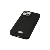 İphone 14 Plus Kılıf Kelvin Kartvizitli Silikon - Siyah thumbnail 4