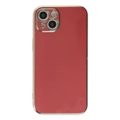 İphone 14 Kılıf Volet Silikon - Kırmızı thumbnail 2