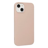 İphone 14 Plus Kılıf Nano İçi Kadife Silikon - Pudra thumbnail 2