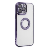 İphone 14 Pro Kılıf Slot Silikon - Mor thumbnail 2