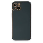 İphone 14 Plus Kılıf Coco Deri Silikon Kapak - Yeşil thumbnail 1