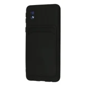 Samsung Galaxy A01 Core Kılıf Kelvin Kartvizitli Silikon - Siyah thumbnail 3