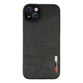 İphone 14 Plus Kılıf Loop Deri Silikon - Siyah thumbnail 1