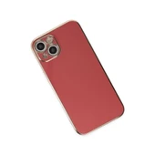 İphone 14 Kılıf Volet Silikon - Kırmızı thumbnail 3