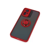 Xiaomi Redmi Note 12s Kılıf Montreal Yüzüklü Silikon Kapak - Kırmızı thumbnail 5