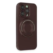 İphone 14 Pro Kılıf Lukka Magneticsafe Kapak - Kahverengi thumbnail 2