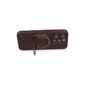 İphone 14 Pro Kılıf Lukka Magneticsafe Kapak - Kahverengi thumbnail 3