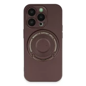 İphone 14 Pro Kılıf Lukka Magneticsafe Kapak - Kahverengi thumbnail 1