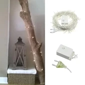 100 Ledli 8 Fonksiyonlu 10 Metre Led Aydınlatma Dekor Lambası (beyaz) thumbnail 2