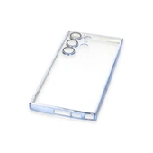 Samsung Galaxy S23 Ultra Kılıf Razer Lensli Silikon - Açık Mavi thumbnail 5