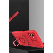 Samsung Galaxy A05 Kılıf Zuma Kartvizitli Yüzüklü Silikon - Lacivert thumbnail 3