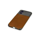 Xiaomi Poco M5 Kılıf Loop Deri Silikon - Kahverengi thumbnail 4