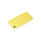 İphone Xr Kılıf First Silikon - Sarı thumbnail 3