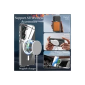 Samsung Galaxy S23 Plus Kılıf Magneticsafe Şeffaf Silikon - Şeffaf thumbnail 6