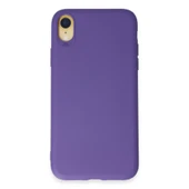 İphone Xr Kılıf First Silikon - Mor thumbnail 1