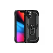 İphone 13 Kılıf Sofya Yüzüklü Silikon Kapak - Siyah thumbnail 1