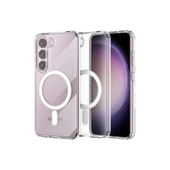 Samsung Galaxy S23 Plus Kılıf Magneticsafe Şeffaf Silikon - Şeffaf thumbnail 2