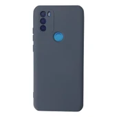 General Mobile Gm 21 Plus Kılıf Nano İçi Kadife Silikon - Gri thumbnail 1