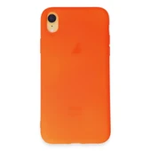 İphone Xr Kılıf First Silikon - Parlak Turuncu thumbnail 1