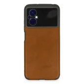 Xiaomi Poco M5 Kılıf Loop Deri Silikon - Kahverengi thumbnail 1