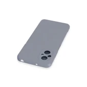 Xiaomi Poco M5 Kılıf Nano İçi Kadife Silikon - Gri thumbnail 3