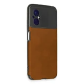 Xiaomi Poco M5 Kılıf Loop Deri Silikon - Kahverengi thumbnail 2